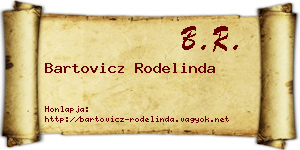 Bartovicz Rodelinda névjegykártya